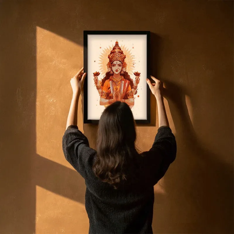 Divine Grace of Goddess Mahalaxmi Archival Paper Wall Art media 6