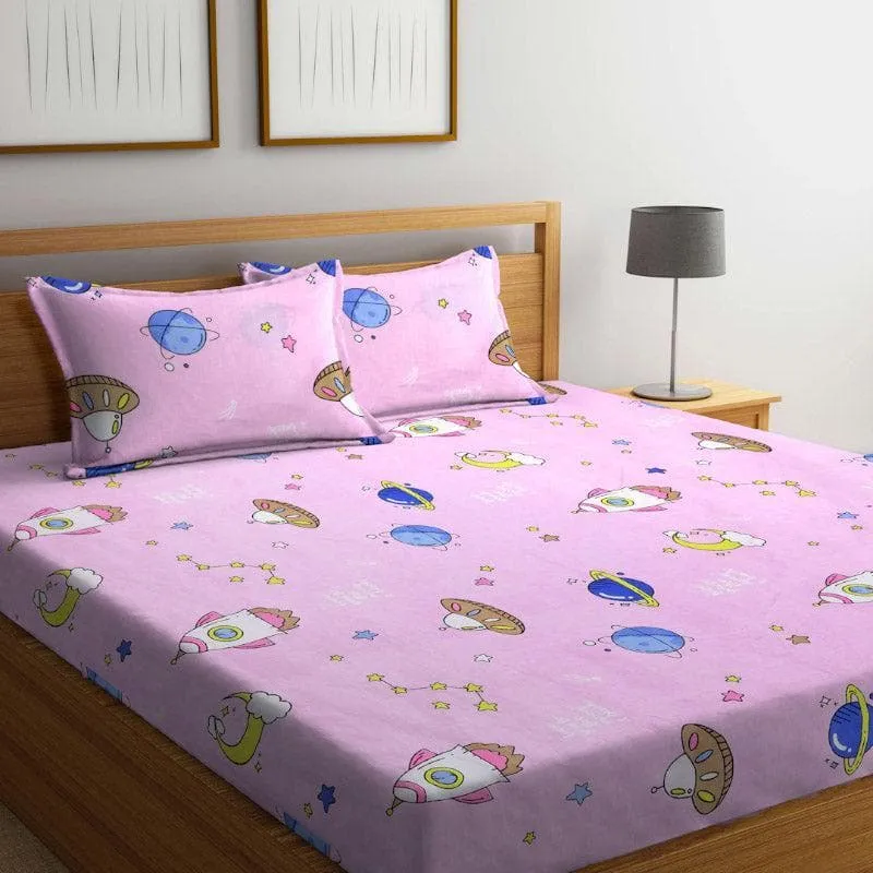 All Things Space Bedsheet - 180 GSM media 1