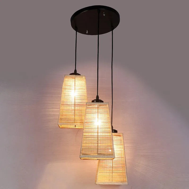 Nightelle Triple Metal Ceiling Lamp - Beige media 5