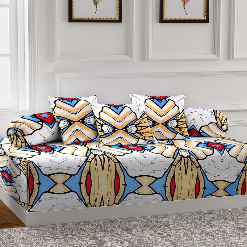 Artiva Printed Diwan Set - Six Piece Set media 3