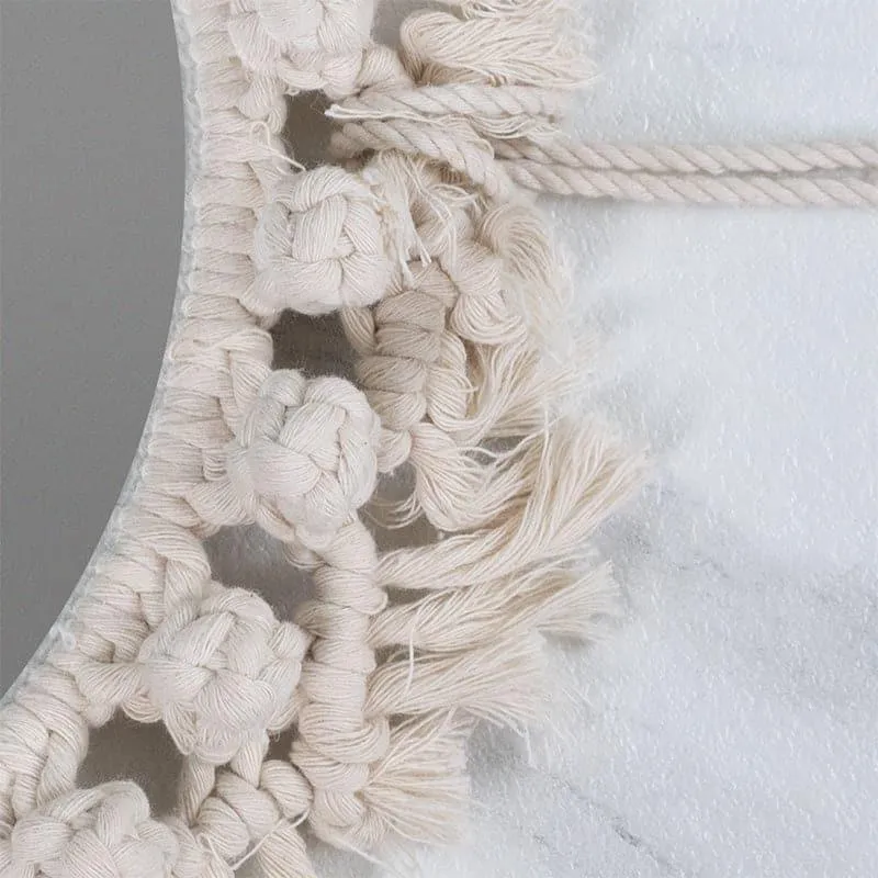 Oceanus Macrame Wall Mirror media 5