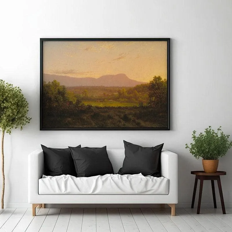 Tranquil Valley Canvas Wall Painting - Black Frame media 3