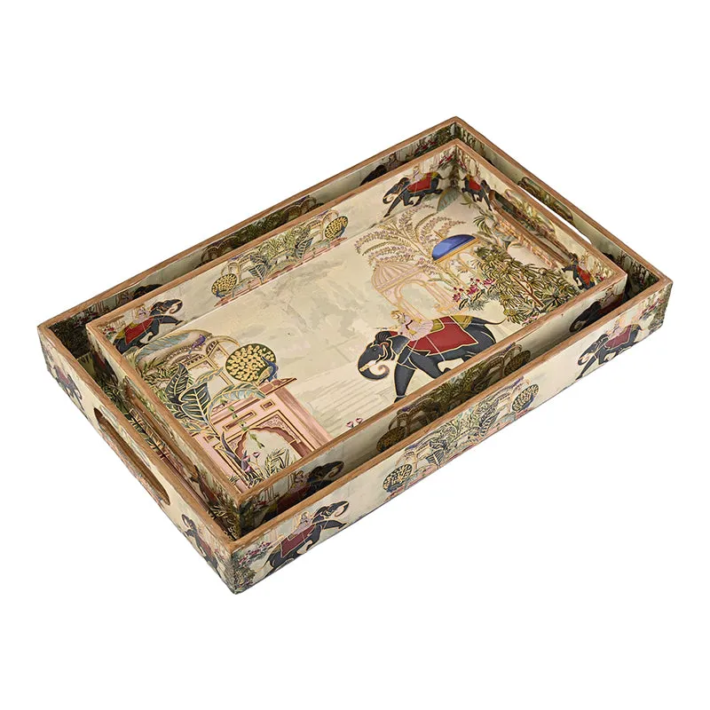 Hastina Wood Serving Tray - Set Of Two media 5