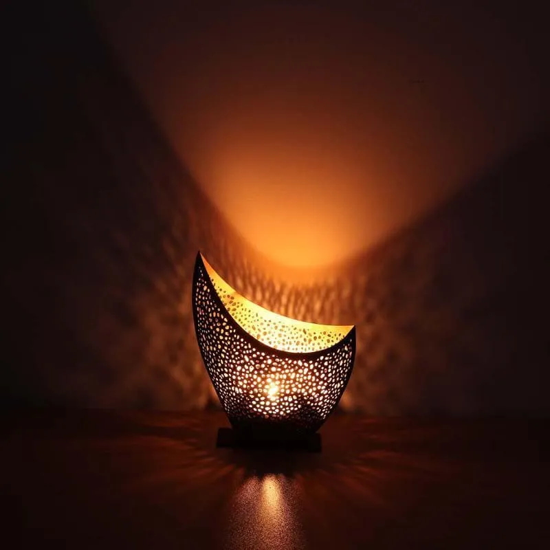 Half Moon Tea Light Holder media 1