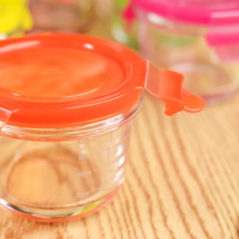 Zyra Glass Storage Container(120 mL Each) - Set Of Six media 5