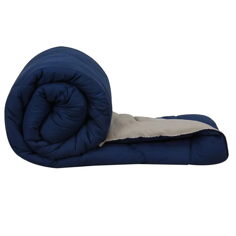 Plumora Reversible Comforter (Blue & Beige) - 400 GSM media 4