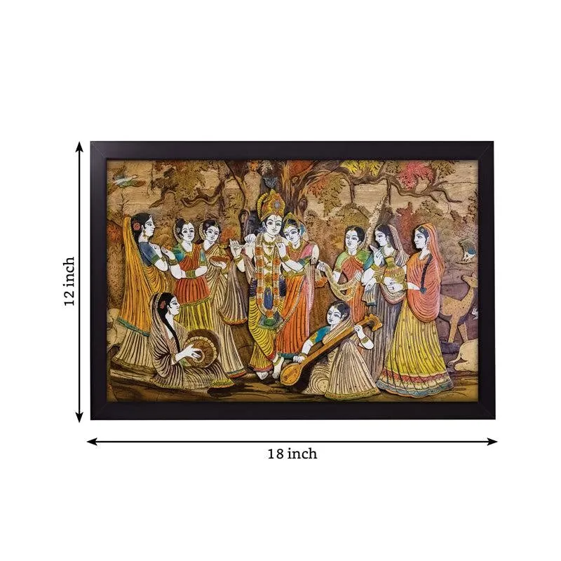 Krishna Gopiyah Wall Painting media 4