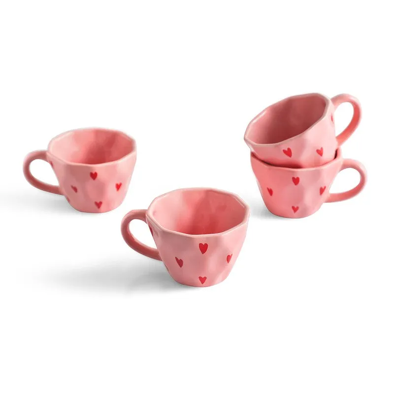 Poppy Ceramic Tea Cup (210 mL Each) - Set Of Four media 3