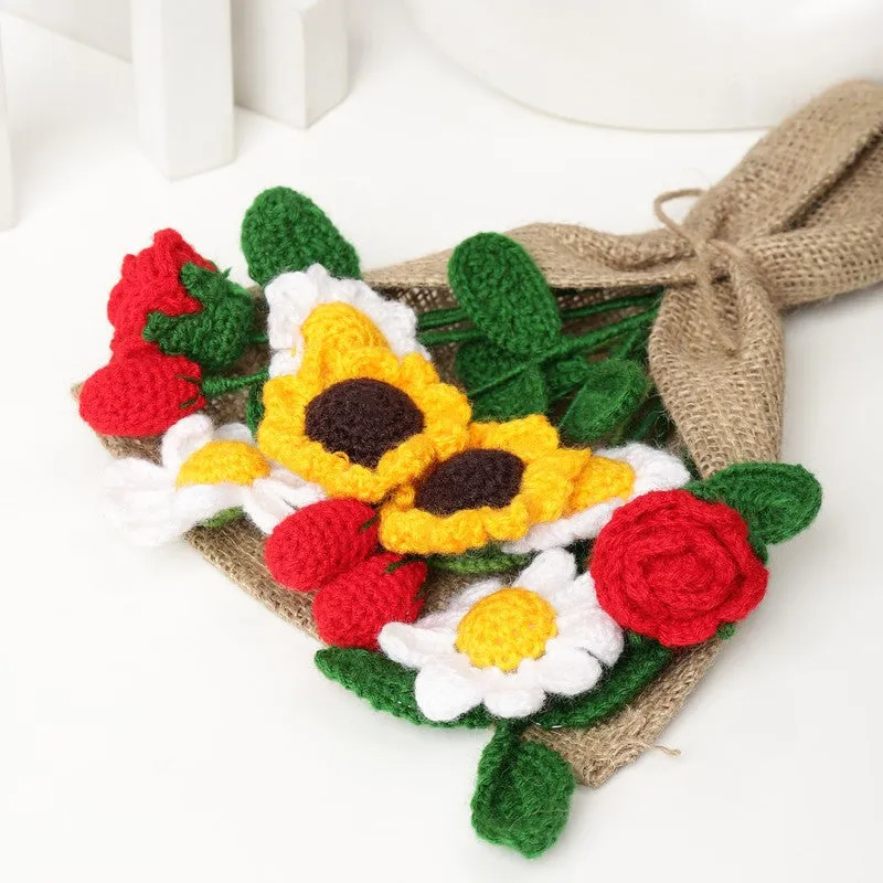 Crochet Handmade Tulip Bouquet (Yellow & Red) - Set of Eleven media 6