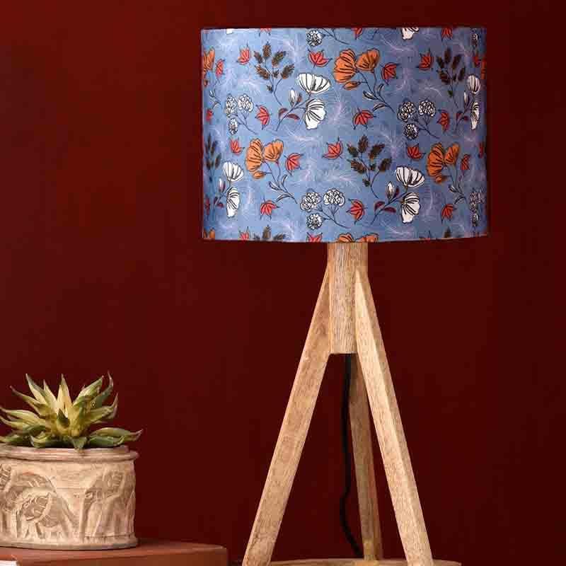 Pastel Autumn Wooden Table Lamp - Multicolor media 3