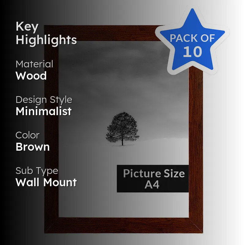 Arabella Photo Frame (Brown) - Set Of Ten media 2