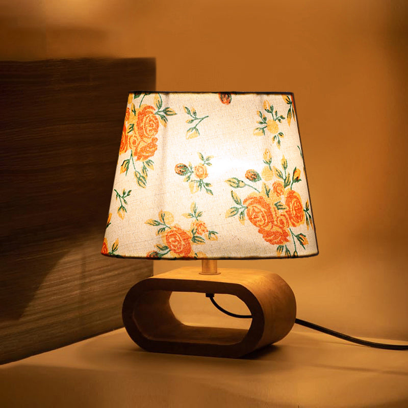 Garden Lights Wooden Table Lamp - Multicolor