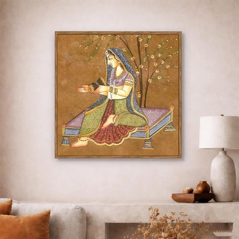 Indian Essence Canvas Wall Art With Frame media 3
