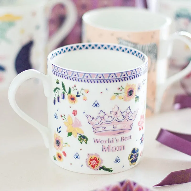 Mama Ceramic Coffee Bone China Coffee Mug (300 mL) media 1