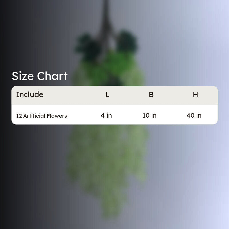 Faux Lush Wisteria Plant -  Green -  3.3 Feet media 4