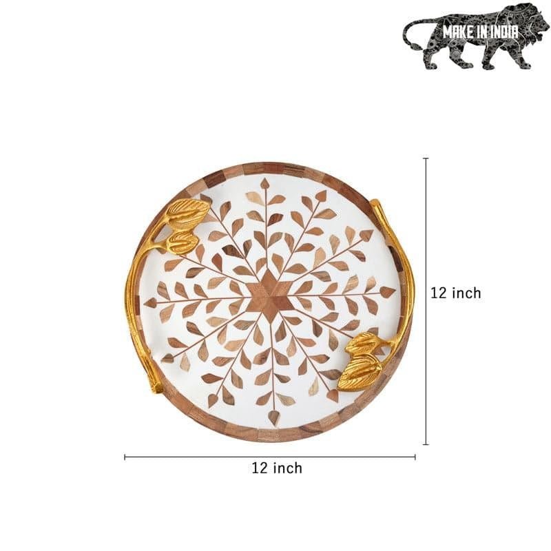 Shema Flora Wood Platter media 5