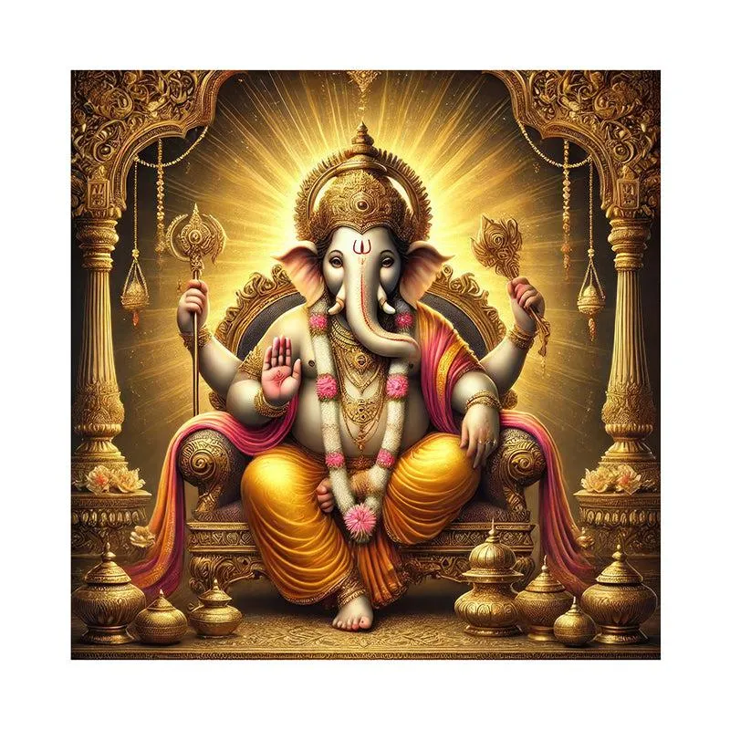Dhoomaketu Vinayaka Wall Painting media 5