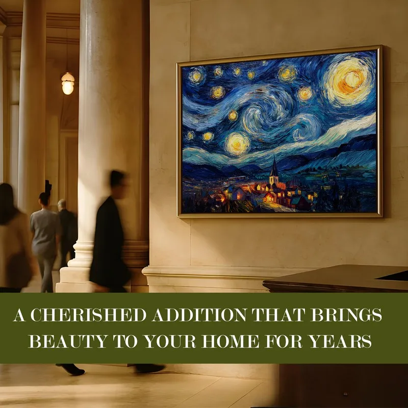Nocturne Dreams Canvas Wall Painting With Frame media 7