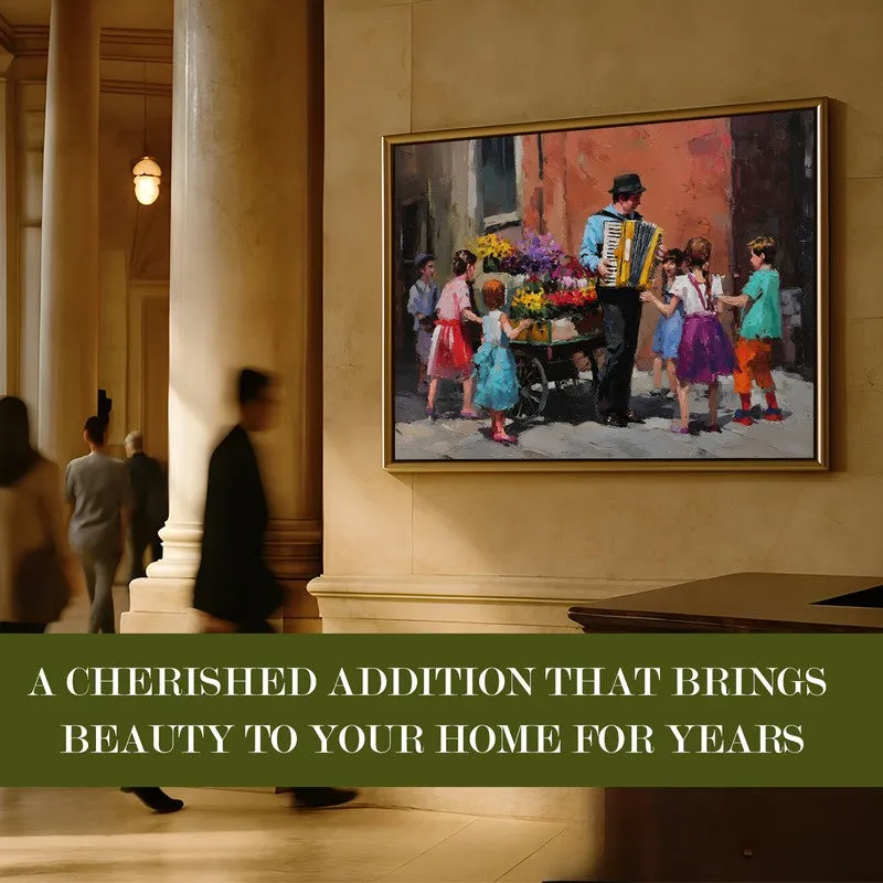 Lively Lane Canvas Wall Painting With Frame media 7