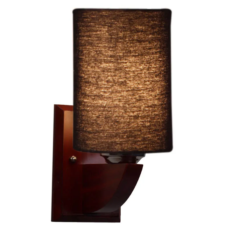 Raven Cylindrical Wooden Wall Lamp media 4