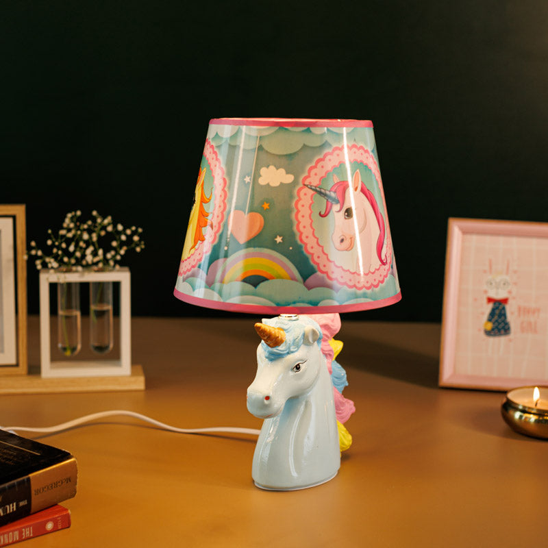 Unicorn Ride Ceramic Table Lamp - Multicolor media 3