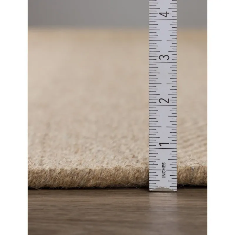 Handloom Hand Loomed Haven Wool Rug - Beige & Cream media 9