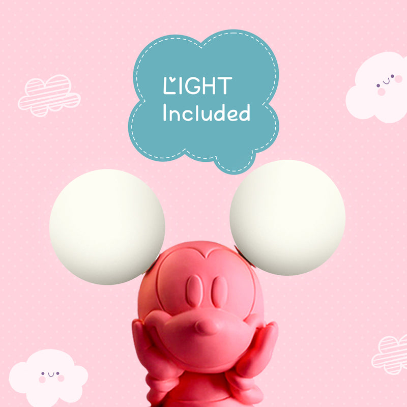 Cuteness Overload Ceramic Moon LED Glass Table Lamp - Pink,White media 3