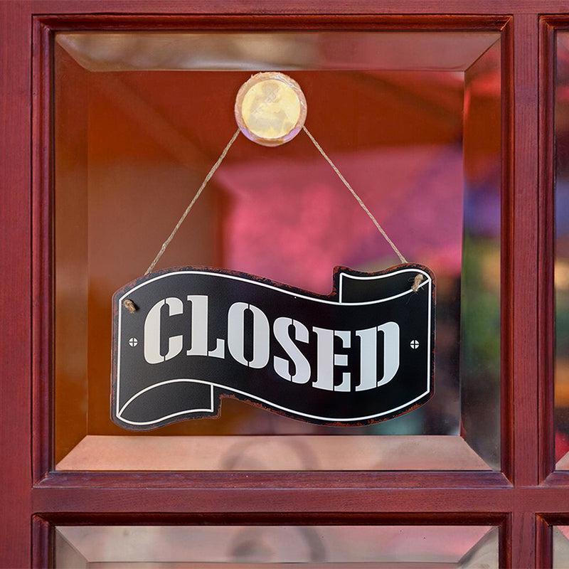 Closed Sign Retro Metal Wall Accent media 3