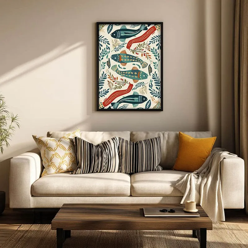 Jalika Canvas Wall Painting With Black Frame media 5