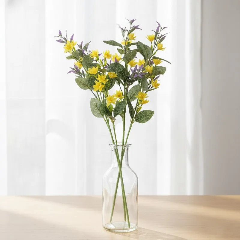Bloomaire Artificial Flower(Yellow) - Set Of Two media 4