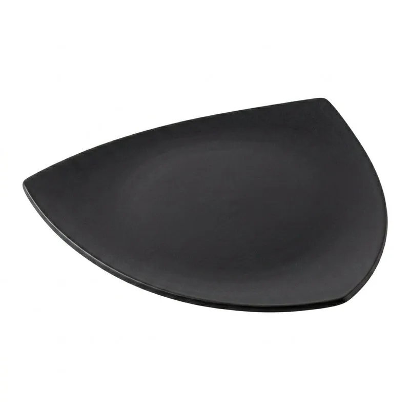Rubeena Triangular Ceramic Platter - Black media 5