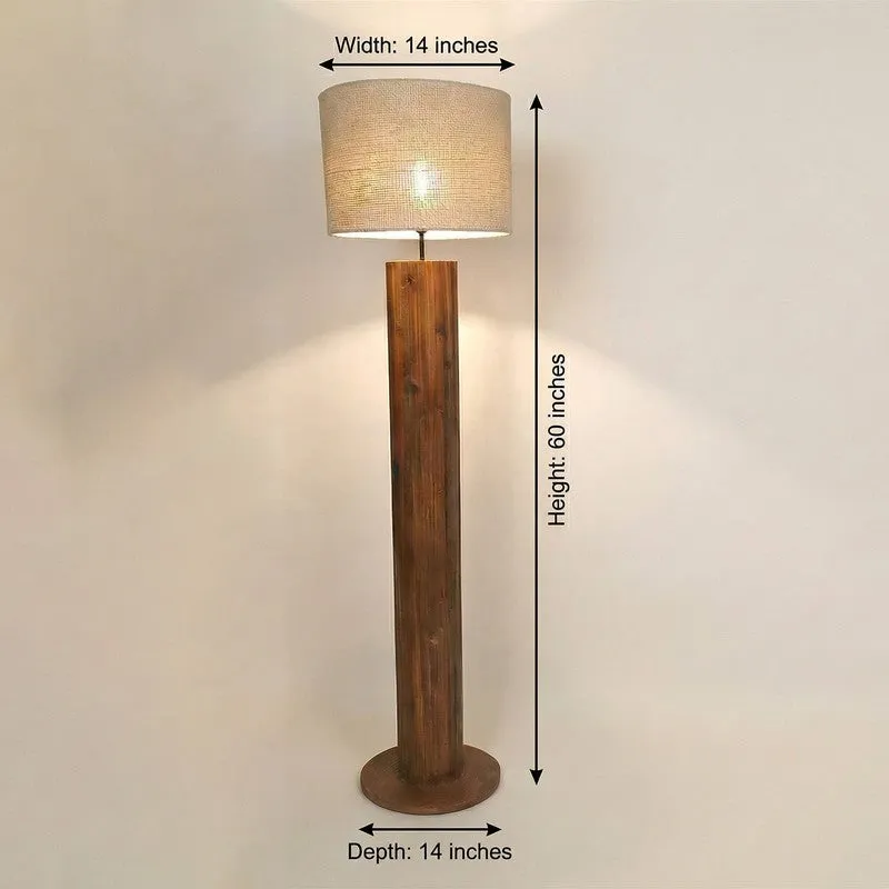 Yvette Rustic Wooden Floor Lamp media 10
