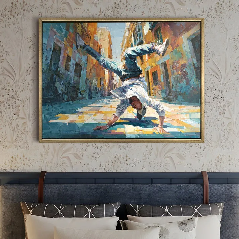 Spectrum Dancer Canvas Wall Painting With Frame media 5