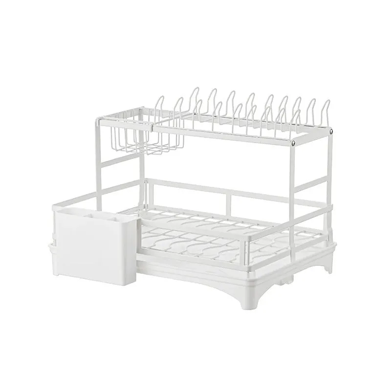 Orho Two Tier Dish Rack - White media 3