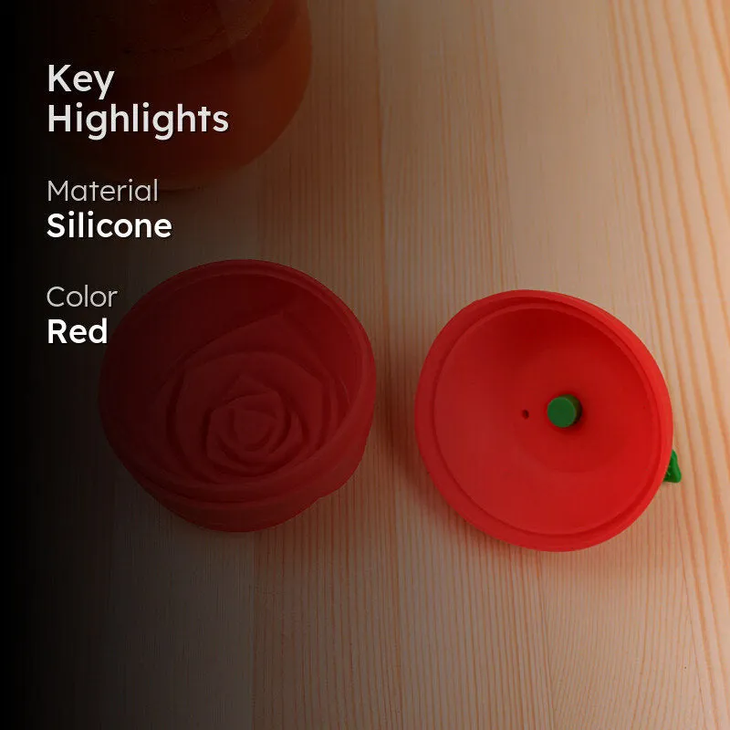 Rose Silicone Ice Mould - Red media 2