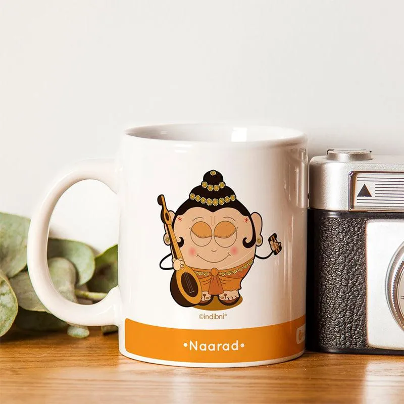 Whimsy Cute Naarad Ceramic Coffee Mug - 300 mL media 1