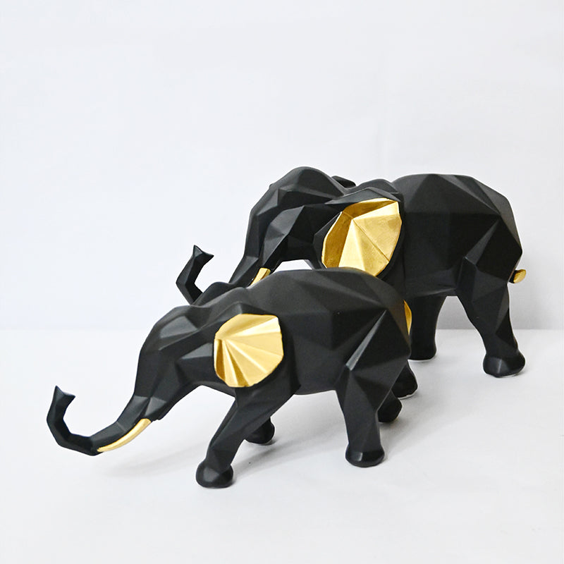 African Bush Elephant Showpiece - Set Of Two media 3