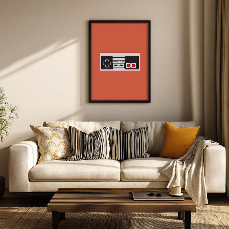 Game Mode Framed Canvas Wall Painting