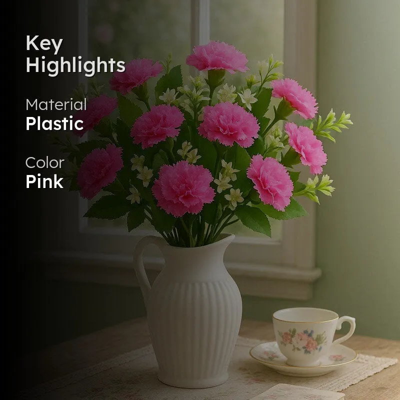 Timeless Blooms (Pink) Vibrant Artificial Bouquet - Set Of Two media 2