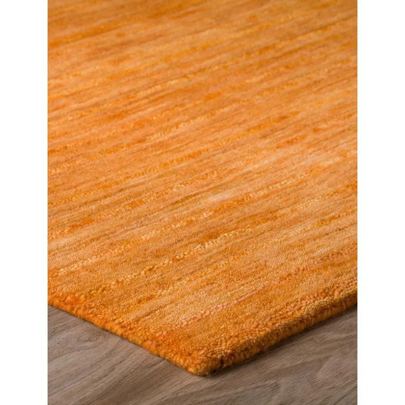 Aylin Hand Woven Wool Rug - Orange media 7