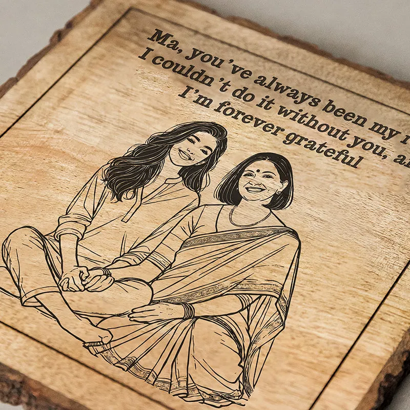 You're My Rock Wood Showpiece - Square media 4