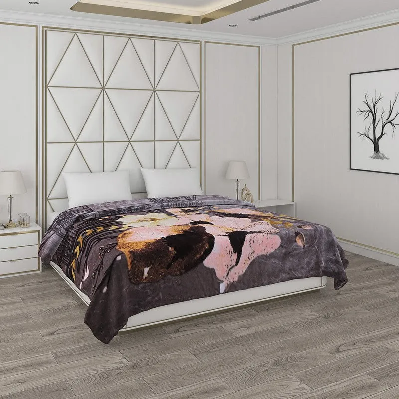 Monte Carlo Midnight Bloom Blanket - 600 GSM media 1