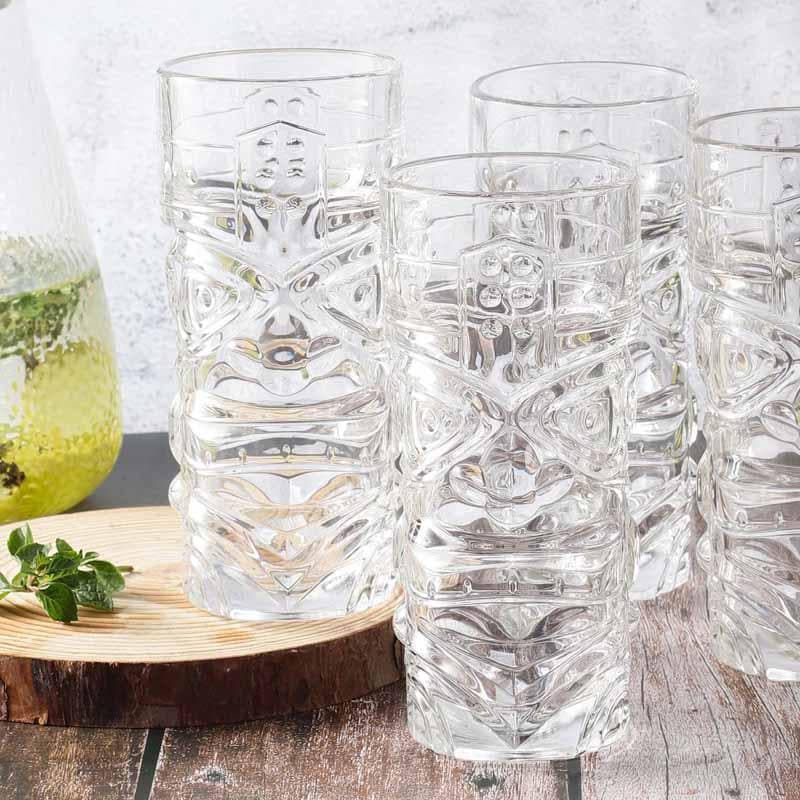 Tiki Shiki Glass (400 ml ) - Set Of Four media 4