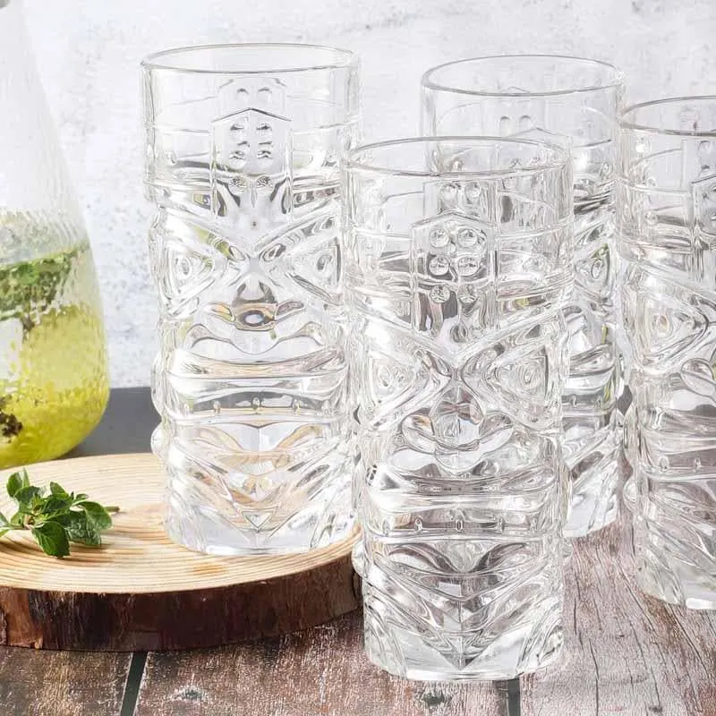 Tiki Shiki Glass (400 ml ) - Set Of Four media 4