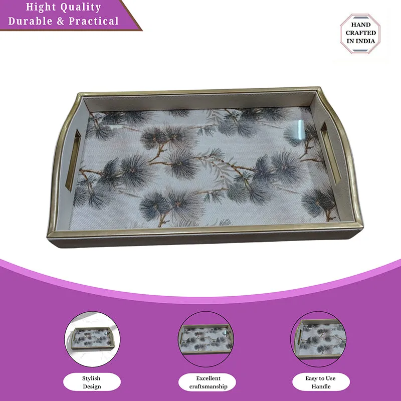 Dandelia Faux Leather Serving Tray media 4