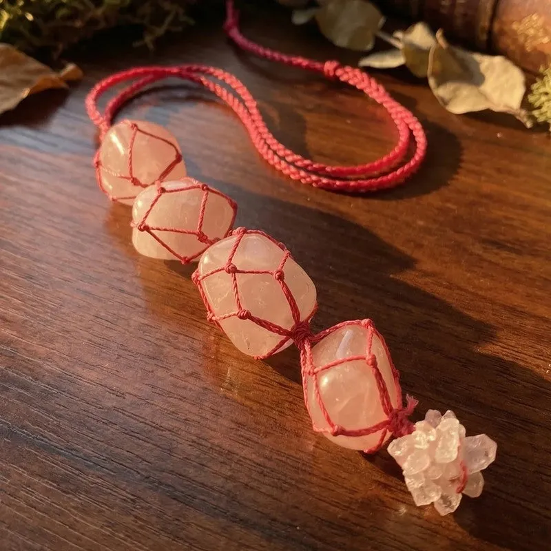 Zen Drive Spiritual Crystal Wall Accent - White & Pink media 4