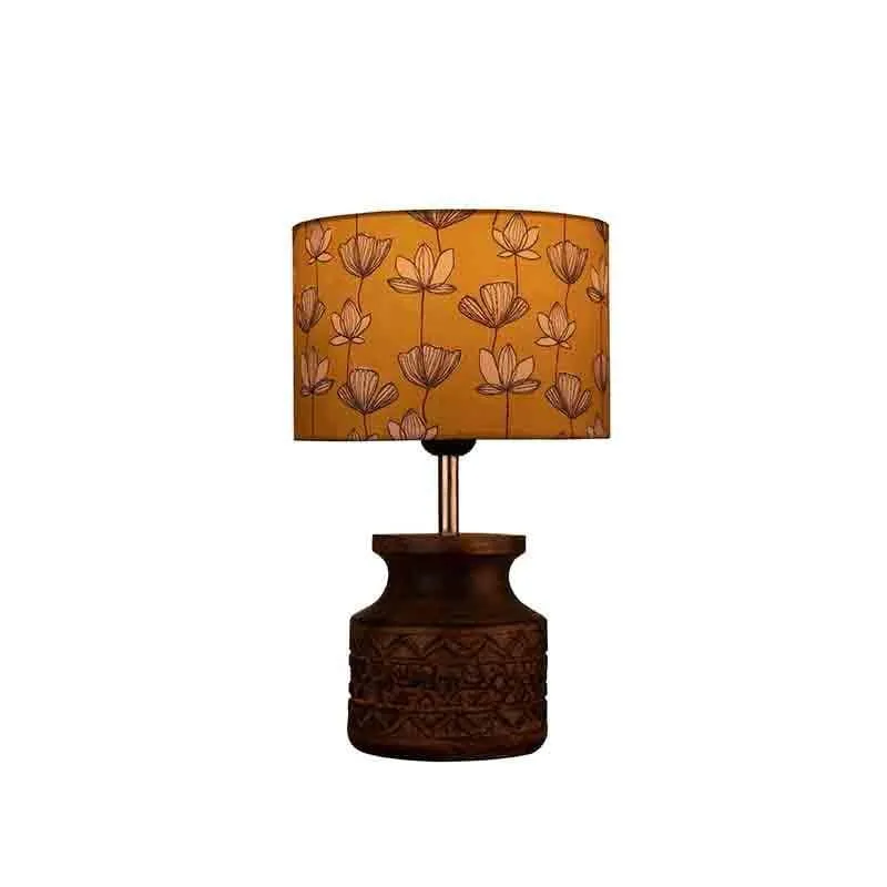 Fellow Wooden Table Lamp - Yellow,White media 5