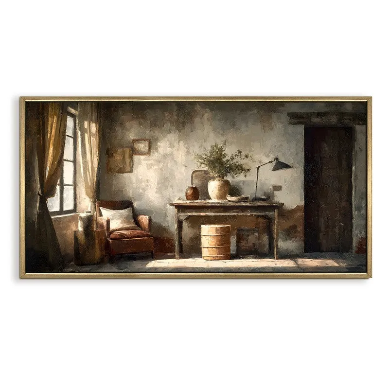 Reminiscence Canvas Wall Painting With Frame media 3