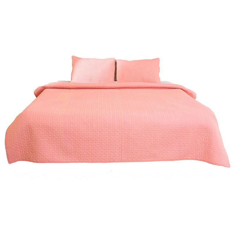 CozyCore Solid Cotton Comforter (Pink) - 200 GSM media 4