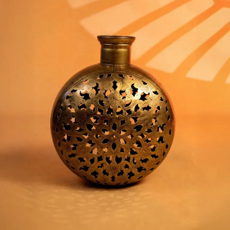 Golden Ember Tea Light Candle Holder media 4